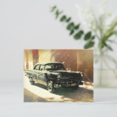 ハバナのアメリカ車、キューバのはがき ポストカード (スタンド正面)