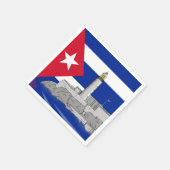 ハバナのモロ城 スタンダードカクテルナプキン (角)