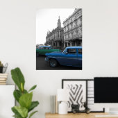 ハバナの古い車 ポスター (ホームオフィス)