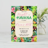 ハバナの夜　キューバ　ハバナへのご招待 招待状 (スタンド正面)