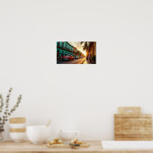 ハバナの旧市街でのサンセット散歩 ポスター (キッチン)