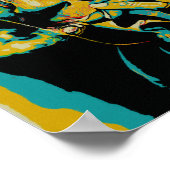 ハバナカリブのハガキの典型的なキューバ人女性 ポスター (角)