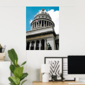 ハバナキャピトル建物キューバスーベリー ポスター (ホームオフィス)