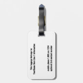 ハバナキューバのカラフルなキューバの建築 ラゲッジタグ (裏面縦)