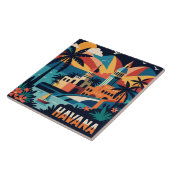 ハバナキューバアイランドヴィンテージトラベルシティ タイル (側面)