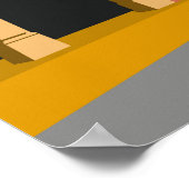 ハバナキューバアイランドヴィンテージミニマルレトロシティ ポスター (角)