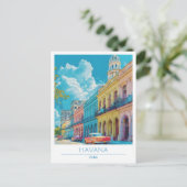 ハバナキューバアートヴィンテージ旅行 ポストカード (スタンド正面)
