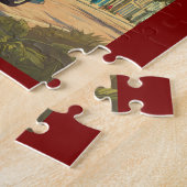 ハバナキューバイラストレーショントラベルアートヴィンテージ ジグソーパズル (側面)