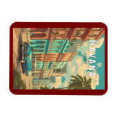 ハバナキューバイラストレーショントラベルアートヴィンテージ マグネット (横)