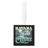 ハバナキューバグラフィティ通りアート – ラブハバナ キューブオーナメント (正面)