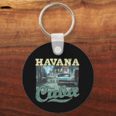 ハバナキューバグラフィティ通りアート – ラブハバナ キーホルダー (正面)