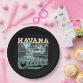 ハバナキューバグラフィティ通りアート – ラブハバナ ペーパープレート (パーティー)