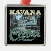 ハバナキューバグラフィティ通りアート – ラブハバナ メタルオーナメント (正面)