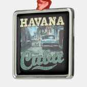 ハバナキューバグラフィティ通りアート – ラブハバナ メタルオーナメント (左)