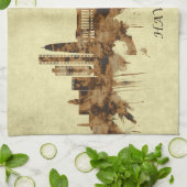 ハバナキューバシティスケープ キッチンタオル (折り畳み)