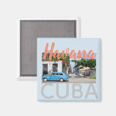 ハバナキューバタクシー通り マグネット (正面/裏面)