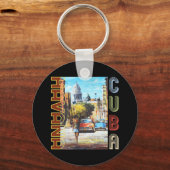 ハバナキューバファインアート – ナショナルキャピタル キーホルダー (正面)