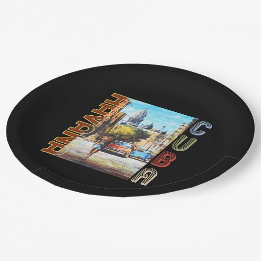 ハバナキューバファインアート – ナショナルキャピタル ペーパープレート (アングル)