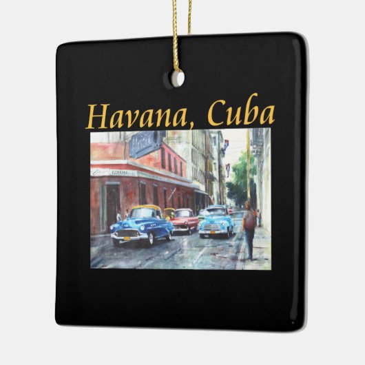 ハバナキューバフローリディタアート セラミックオーナメント (左)