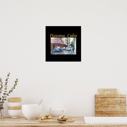ハバナキューバフローリディタアート ポスター (キッチン)