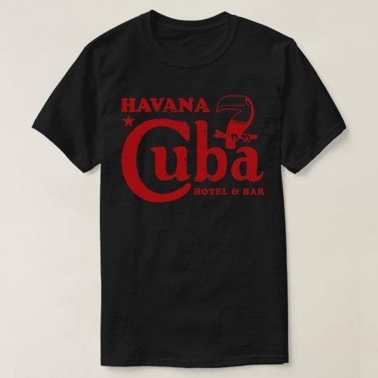 ハバナキューバホテルバー Tシャツ (デザイン正面)