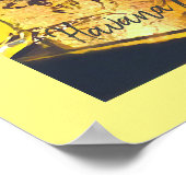 ハバナキューバモヒトトバーヴィンテージ旅行 ポスター (角)