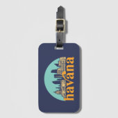 ハバナキューバヴィンテージシティスカイラインシティスケープアート ラゲッジタグ (正面縦)