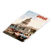 ハバナキューバヴィンテージ旅行水の色 マグネット (左側)