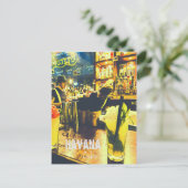 ハバナキューバ旅行プリントモヒトトバー ポストカード (スタンド正面)