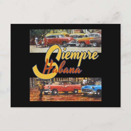 ハバナキューバ – シエンプレハバナ ポストカード (正面)