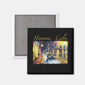 ハバナキューバ – ハバナヴィエジャナイトシーン マグネット (正面/裏面)