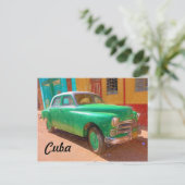 ハバナクラシックのアメリカの車、キューバのポストカード ポストカード (スタンド正面)