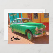 ハバナクラシックのアメリカの車、キューバのポストカード ポストカード (正面/裏面)