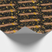 ハバナシガーラグジュアリービップキューバ金ゴールド ラッピングペーパー (角)