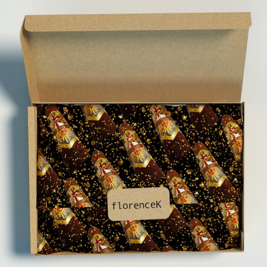 ハバナシガーラグジュアリービップキューバ金ゴールド ラッピングペーパー