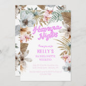 ハバナナイツキューババチェロレッテ週末 招待状 (正面/裏面)