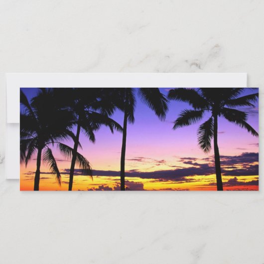 ハバナナイツトロピカルエアラインチケット誕生日 招待状 (裏面)