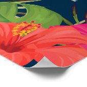 ハバナナイツトロピカル誕生日ウェルカムサイン ポスター (角)