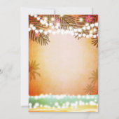 ハバナナイトインハバナビーチパーティー誕生日 招待状 (裏面)