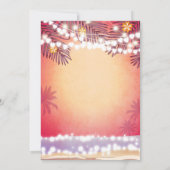 ハバナナイトインハバナビーチパーティー誕生日 招待状 (裏面)