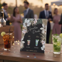 ハバナナイトキューバのシグネチャードリンク 台座サイン