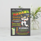 ハバナナイトキューバポスター招待状 招待状 (スタンド正面)