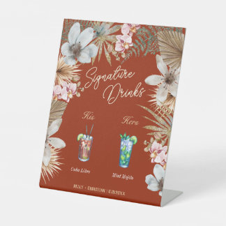 ハバナナイトトロピカルキューバのシグネチャードリンク 台座サイン