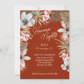 ハバナナイトトロピカルキューバ30歳の誕生日 招待状 (正面)