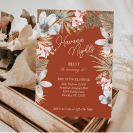 ハバナナイトトロピカルキューバ30歳の誕生日 招待状