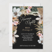 ハバナナイトトロピカルフローラキューバ30歳の誕生日 招待状 (正面)