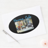 ハバナハバナビエホキューバ 楕円形シール (封筒)