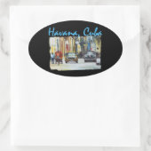 ハバナハバナビエホキューバ 楕円形シール (バッグ)