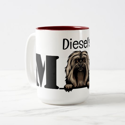 ハバナパーソナライズされたの母 ツートーンマグカップ (正面左)