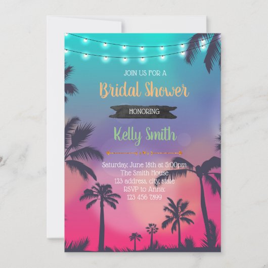 ハバナパーティーの招待状 招待状 (正面)